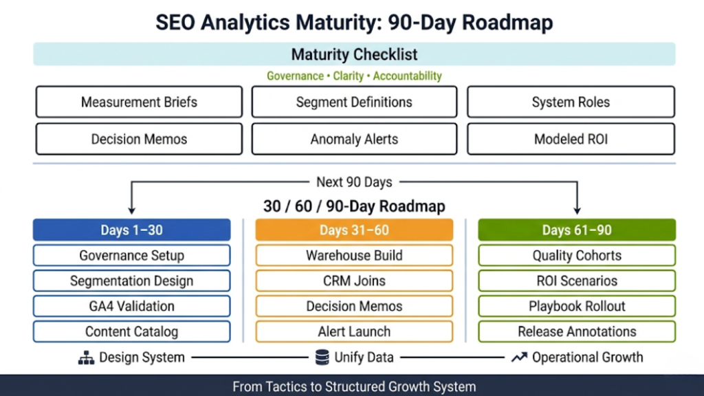 To Conclude: the maturity checklist and the next 90 days