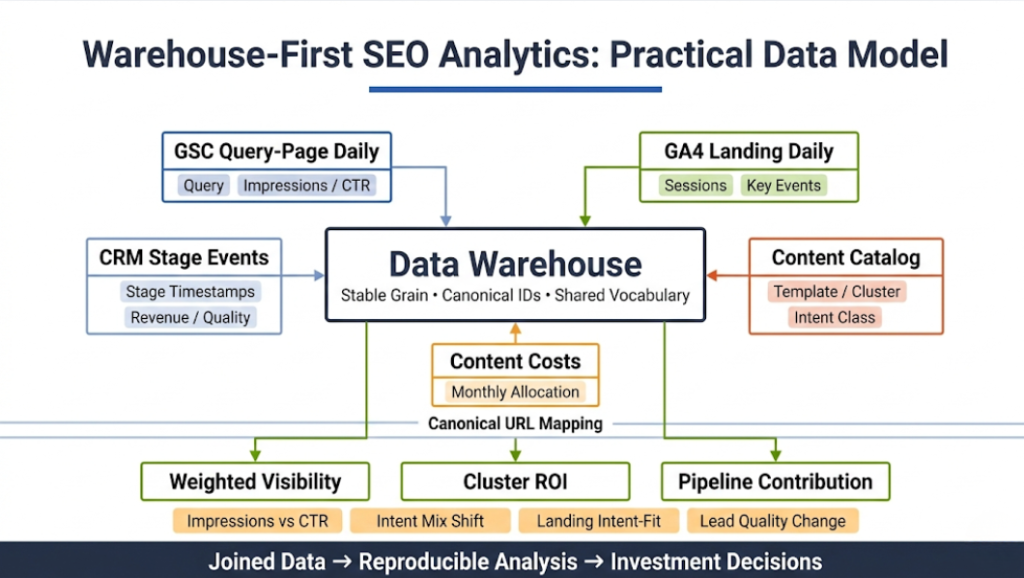 Warehouse-first SEO analytics: a practical data model