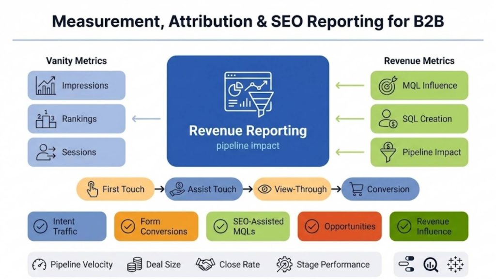 Measurement, Attribution, and SEO Reporting for B2B