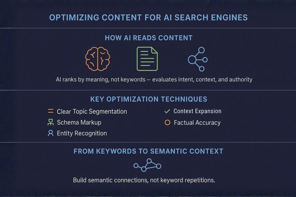 Optimizing content for AI Search engines