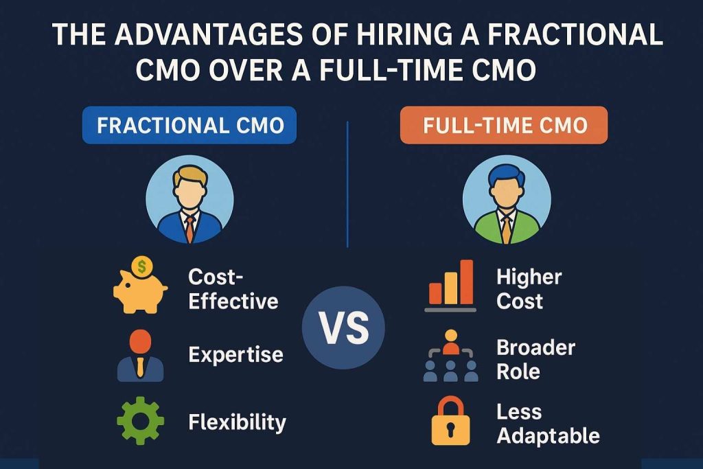 The Advantages of Hiring a Fractional CMO over a Full-Time CMO