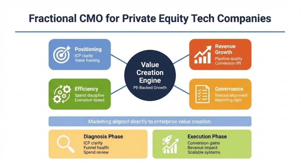 Fractional CMO for Private Equity Tech Companies