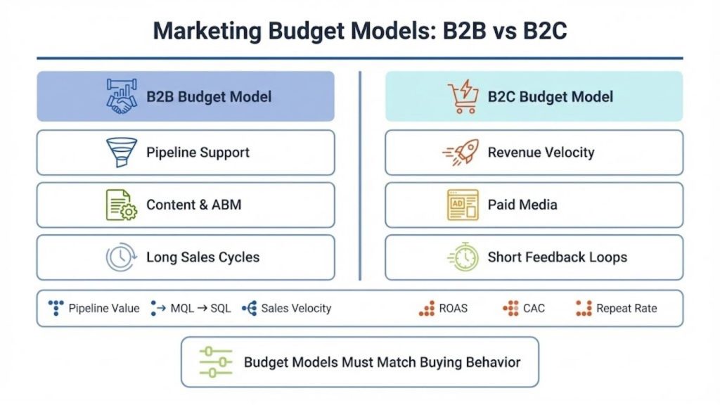 Marketing Budget Models for B2B vs B2C Companies