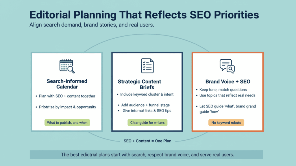 Editorial Planning That Reflects SEO Priorities
