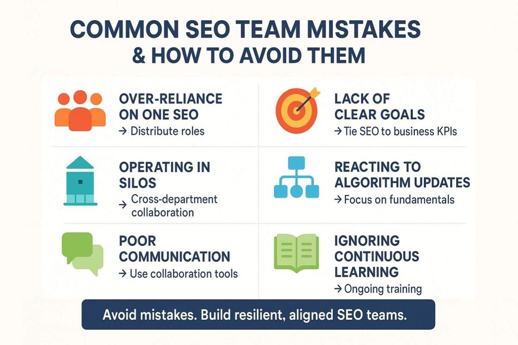 Common SEO Team Mistakes & How to Avoid Them