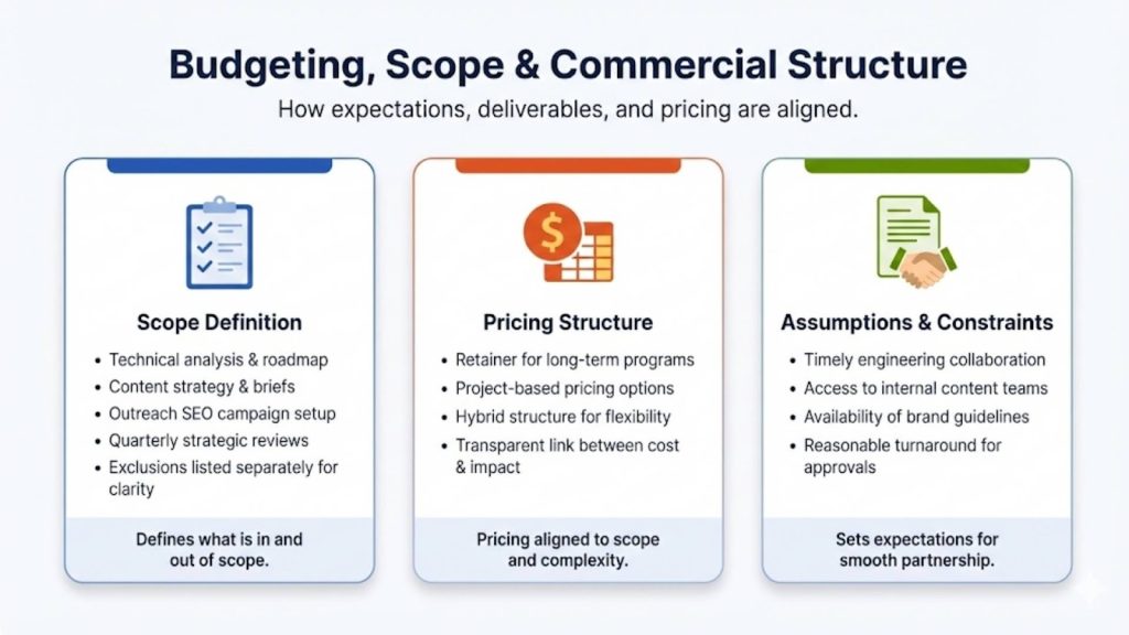 Budgeting, Scope & Commercial Structure