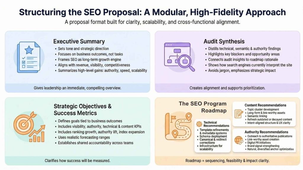 Structuring the SEO Proposal: A Modular, High-Fidelity Approach
