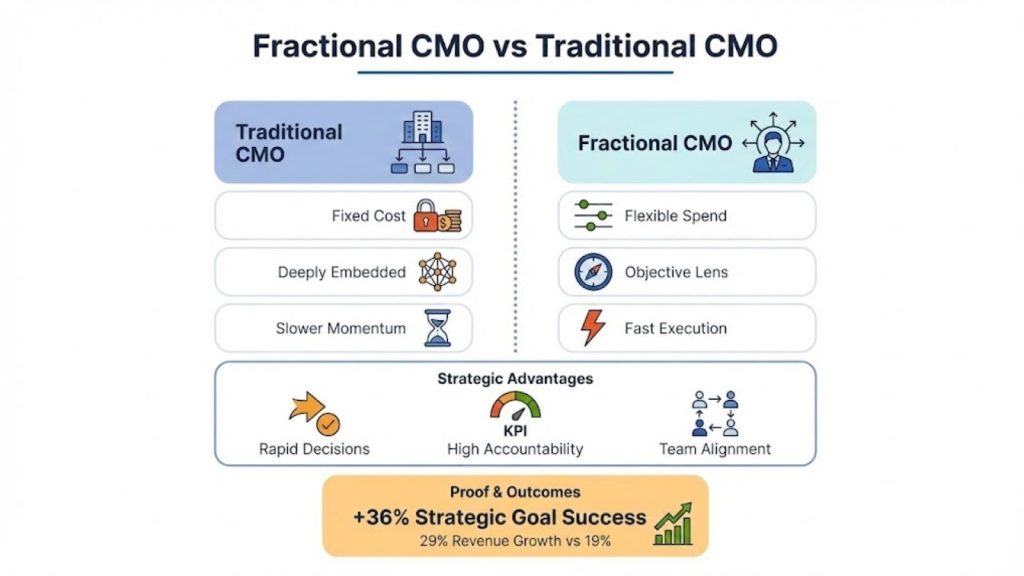 Fractional CMO vs Traditional CMO: A Strategic and Economic Comparison