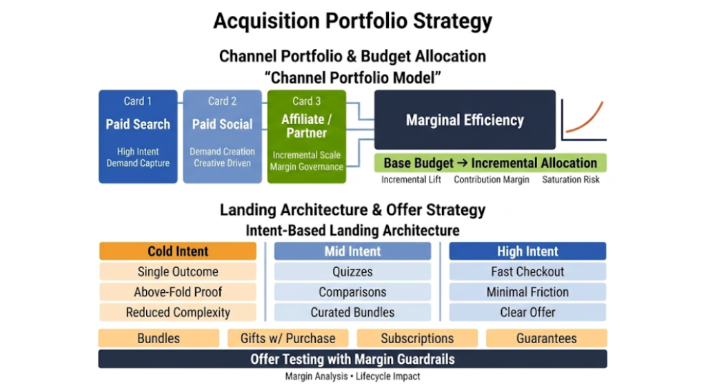 Acquisition portfolio strategy (profitable scaling under modern constraints)