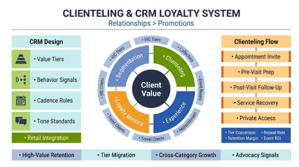 Build brand loyalty through clienteling and CRM systems