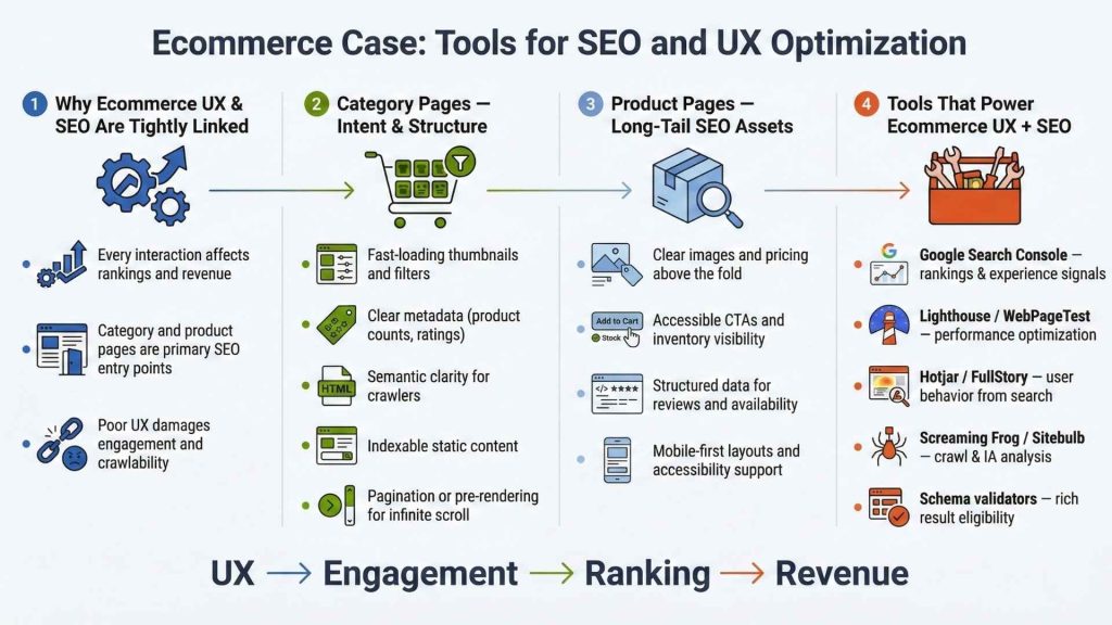 Ecommerce Case: Tools for SEO and UX Optimization in Ecommerce