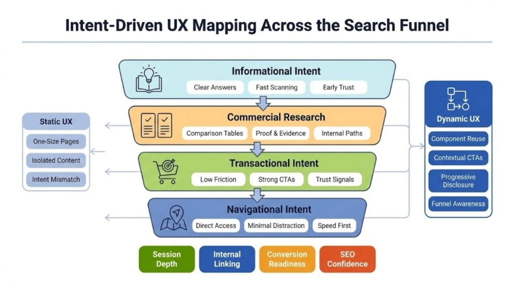 Intent‑Driven UX Mapping Across the Search Funnel