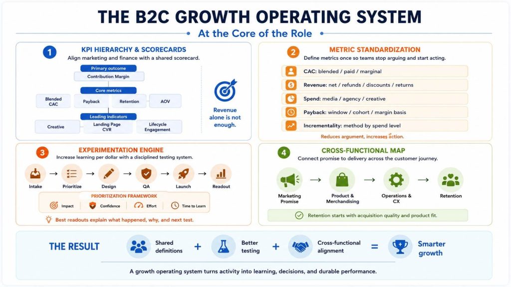 The B2C Growth Operating System at the Core of the Role