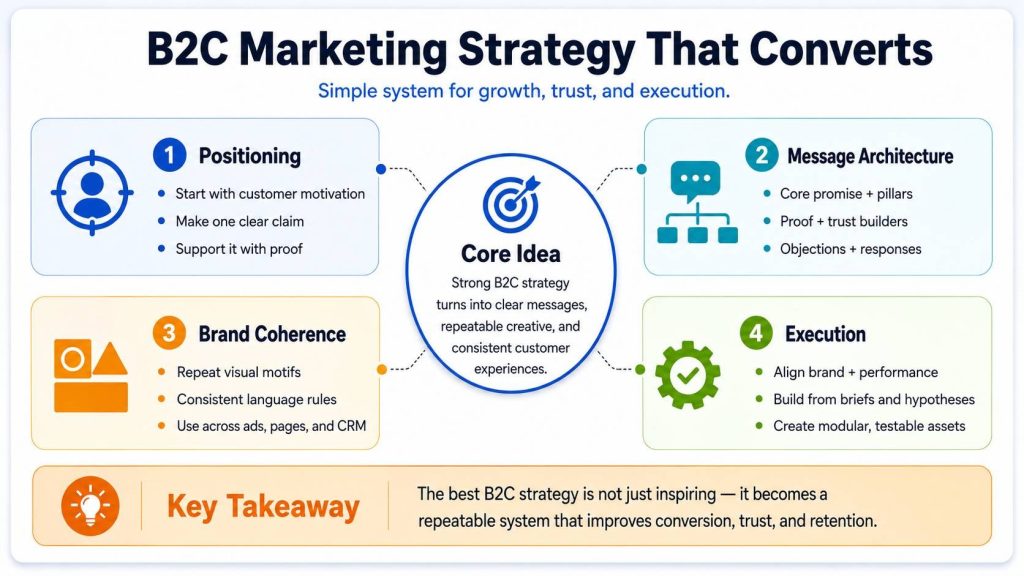 B2C Marketing Strategy That Converts, Not Just Inspires