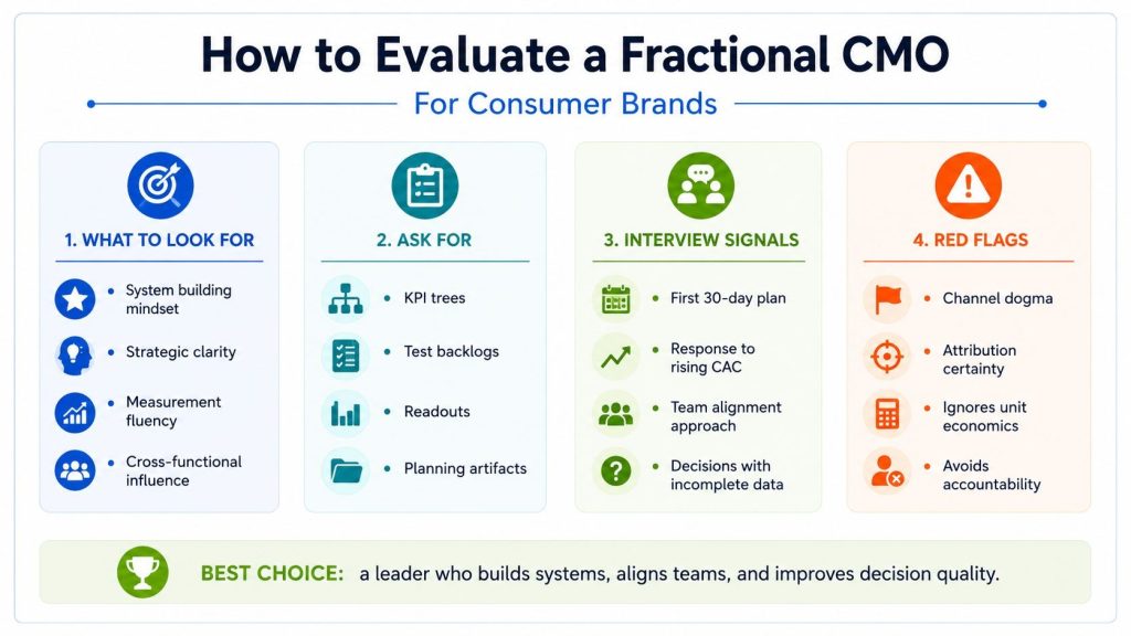 How to Evaluate a Fractional CMO for Consumer Brands