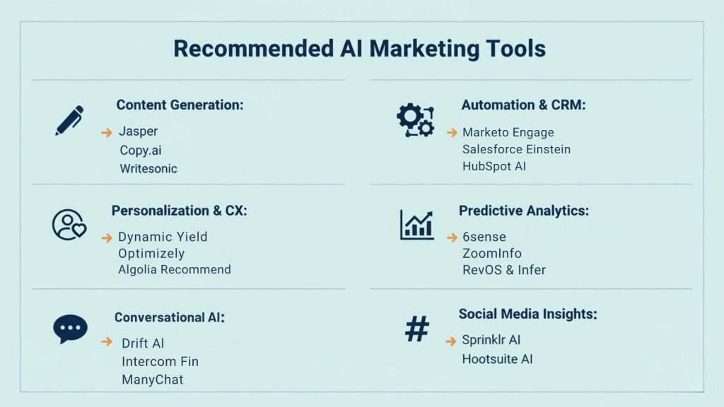 Recommended AI Marketing Tools