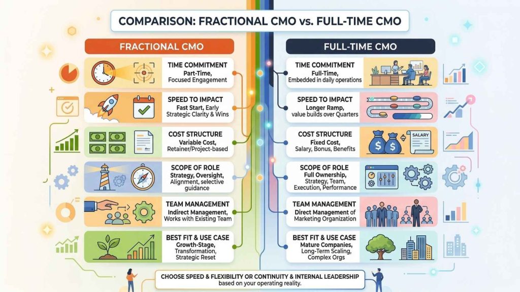 Comparison Table: Fractional CMO vs Full-Time CMO