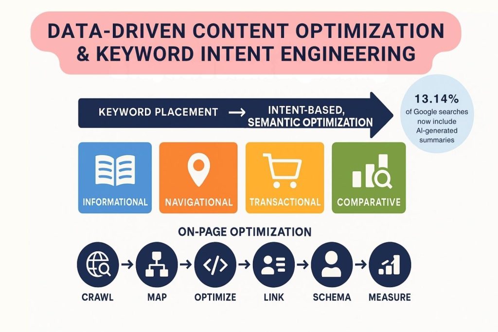 Data-Driven Content Optimization & Keyword Intent Engineering