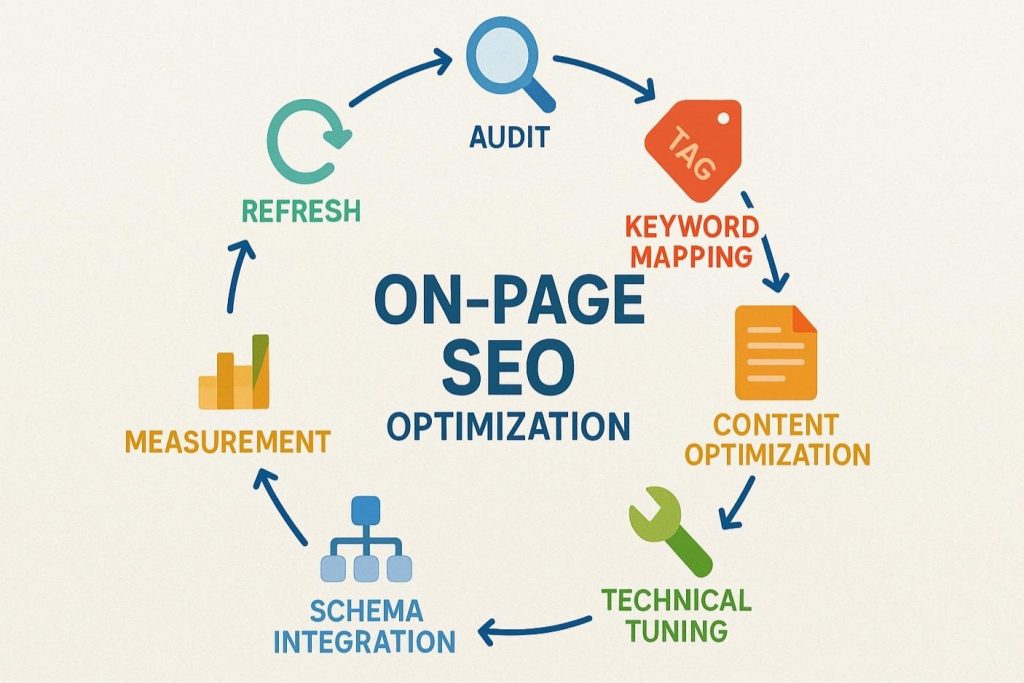 continuous process of on-page SEO optimization
