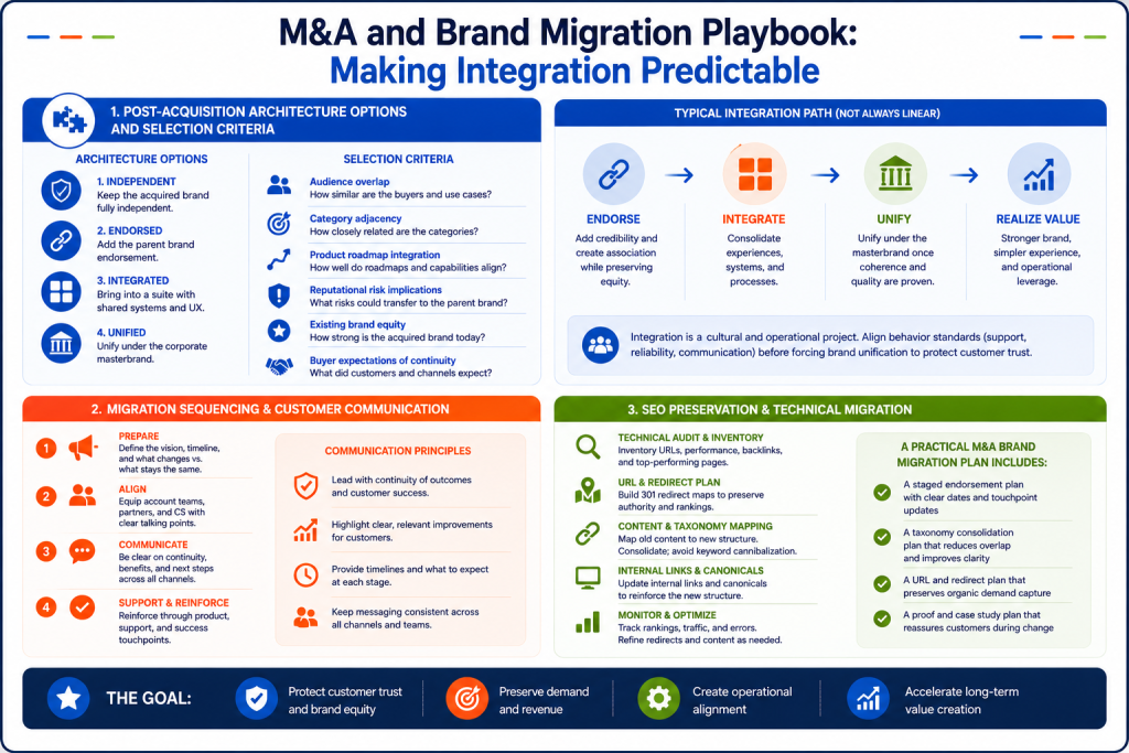M&A and Brand Migration Playbook: Making Integration Predictable
