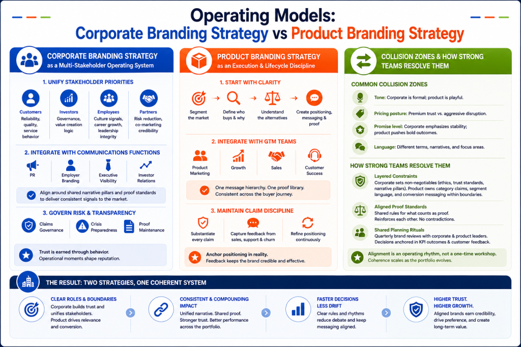 Operating Models: Corporate Branding Strategy vs Product Branding Strategy