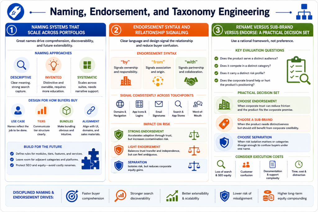 Naming, Endorsement, and Taxonomy Engineering