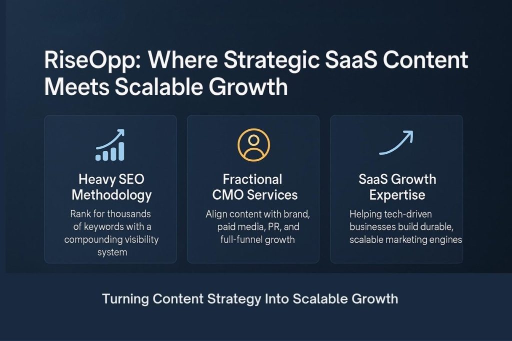 RiseOpp Where Strategic SaaS Content Meets Scalable Growth
