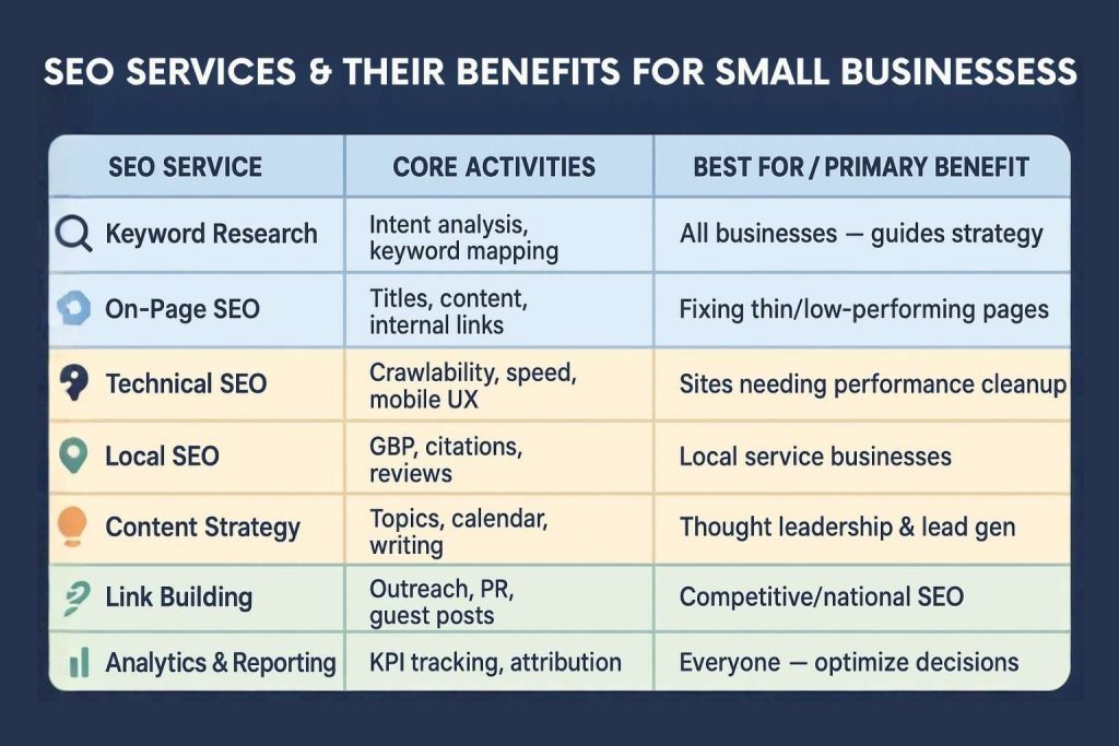 SEO Services & Their Benefits for Small Businesses
