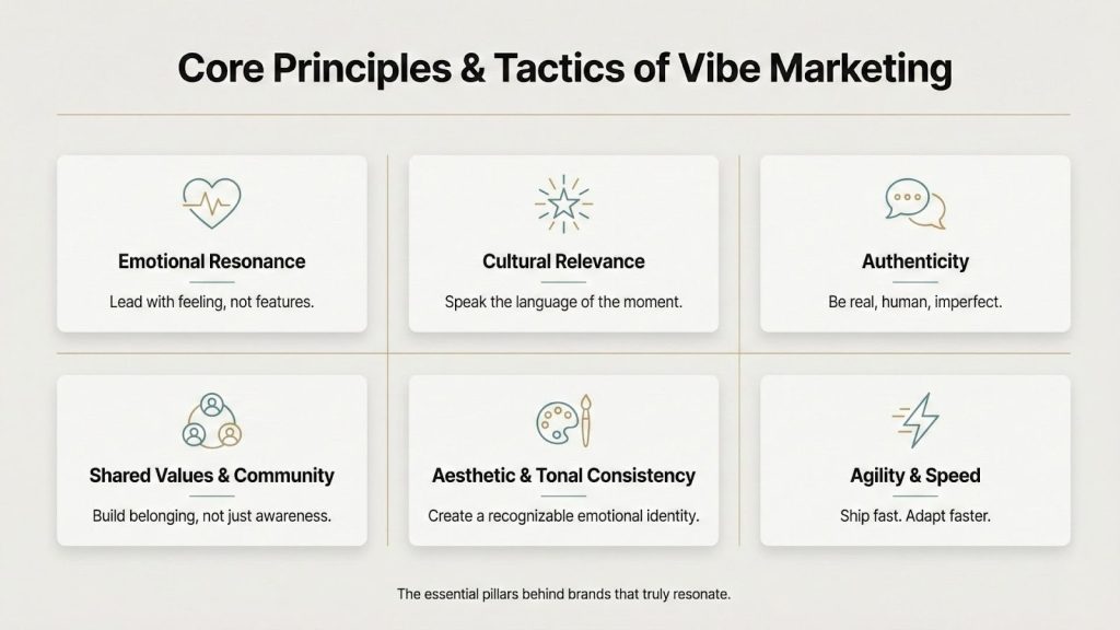 Core Principles and Tactics of Vibe Marketing