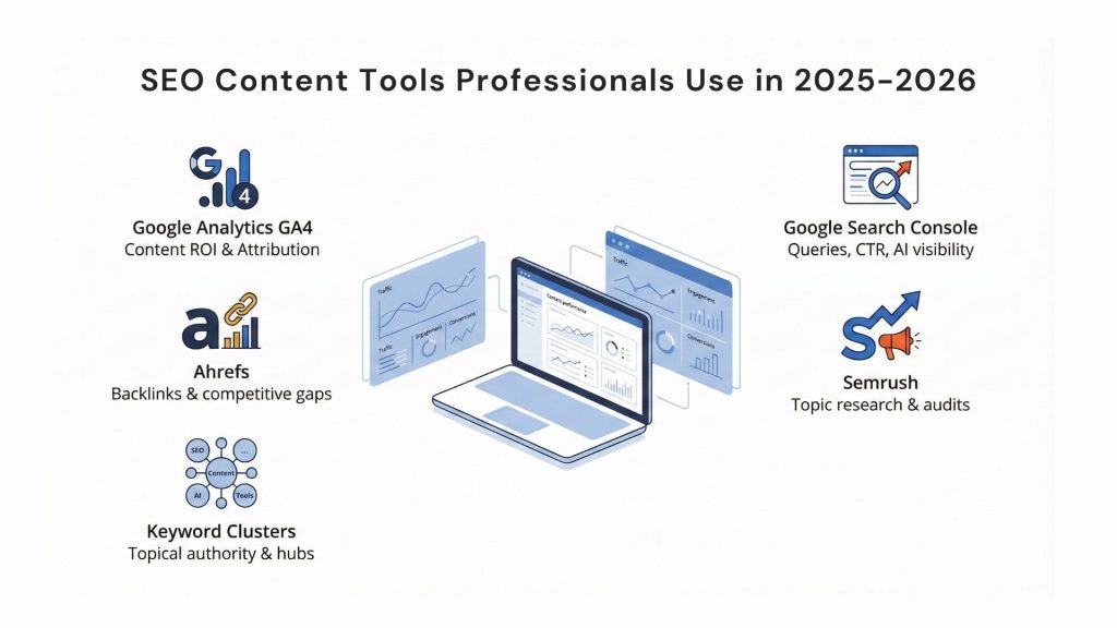 SEO Content Tools Professionals Use in 2025-2026
