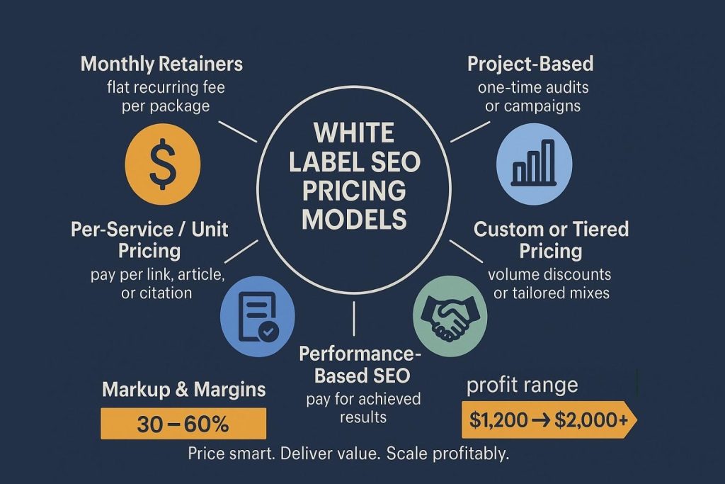 White label SEO pricing Models
