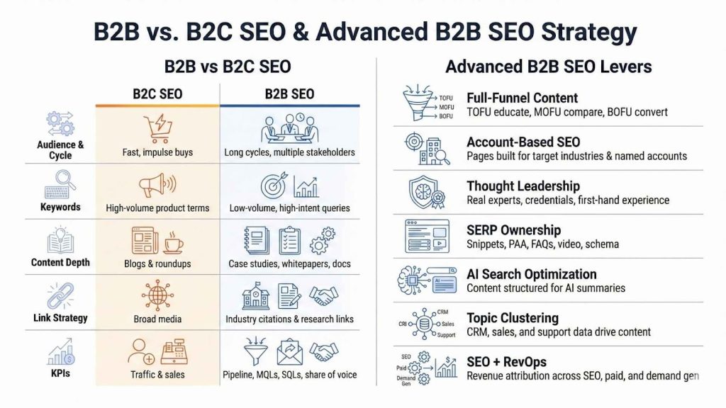 B2B vs. B2C SEO & Advanced B2B SEO Strategy
