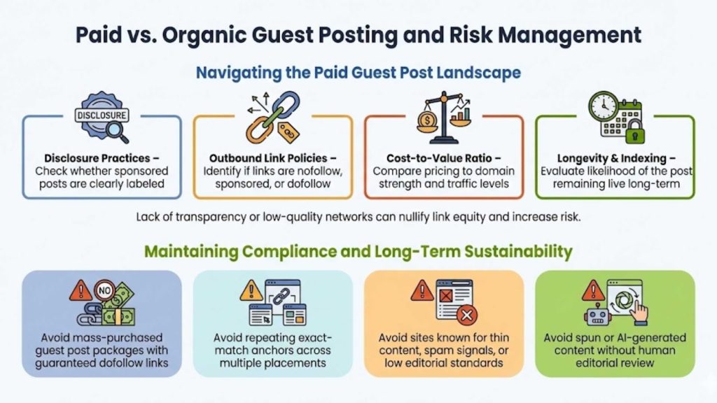 Paid vs. Organic Guest Posting and Risk Management