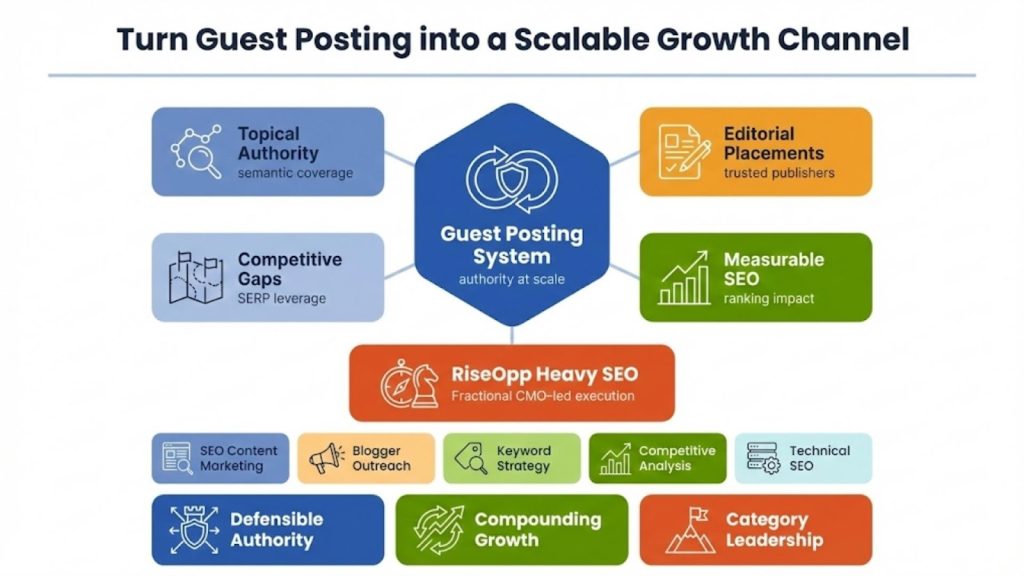 Turn Guest Posting into a Scalable Growth Channel with RiseOpp