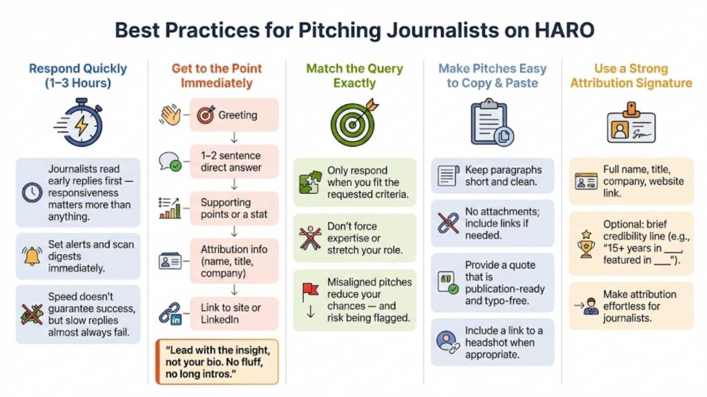 Best Practices for Pitching Journalists on HARO