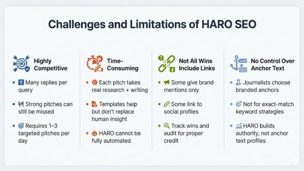 Challenges and Limitations of HARO SEO