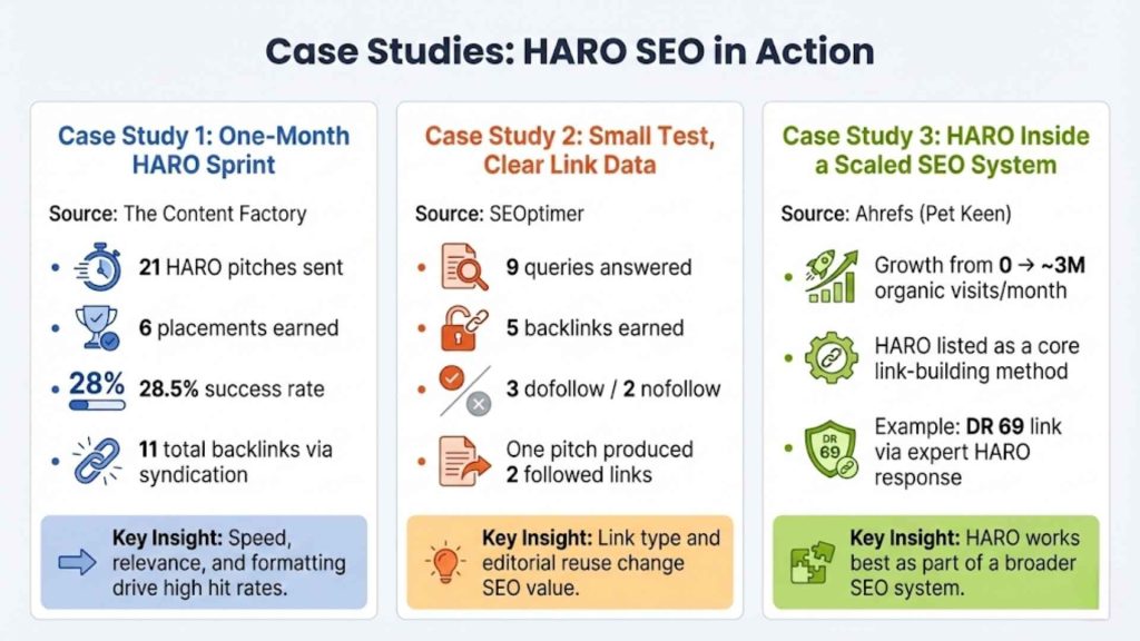 Case Studies: HARO SEO in Action