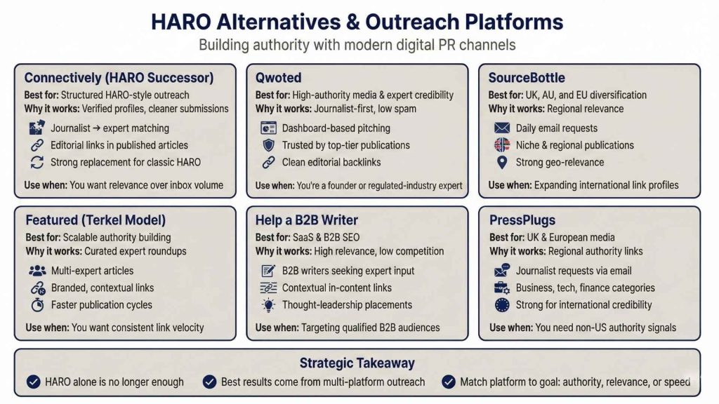 HARO Alternatives and Outreach Platforms