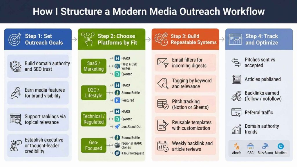 How I Structure a Modern Media Outreach Workflow