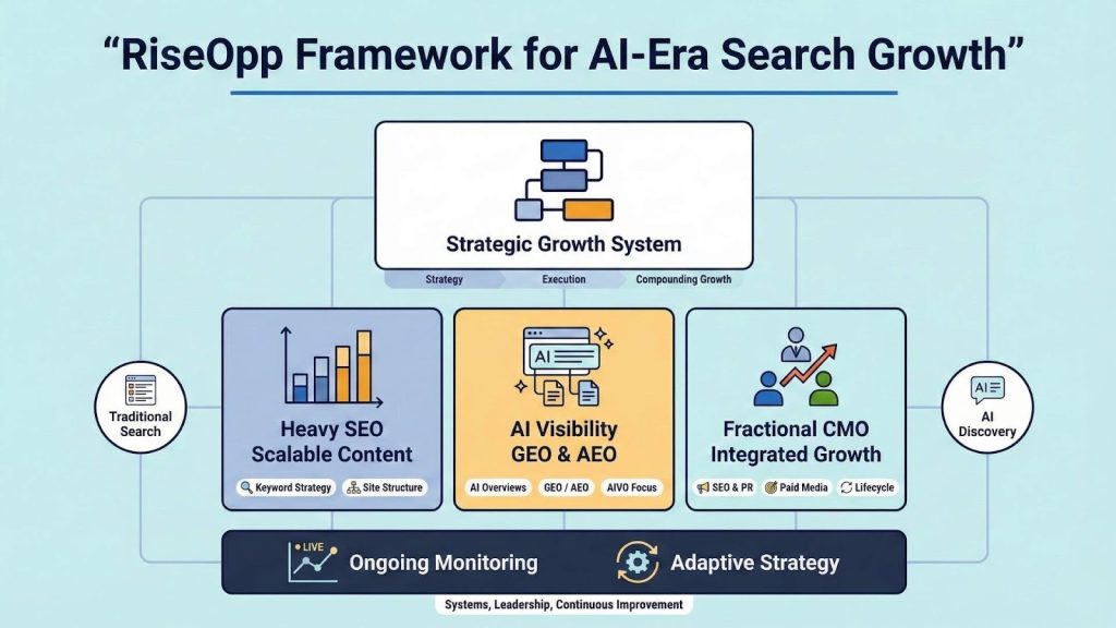 RiseOpp Framework for AI-Era Search Growth