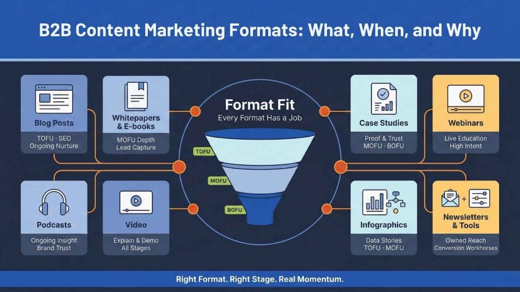 B2B Content Marketing Formats: What, When, and Why