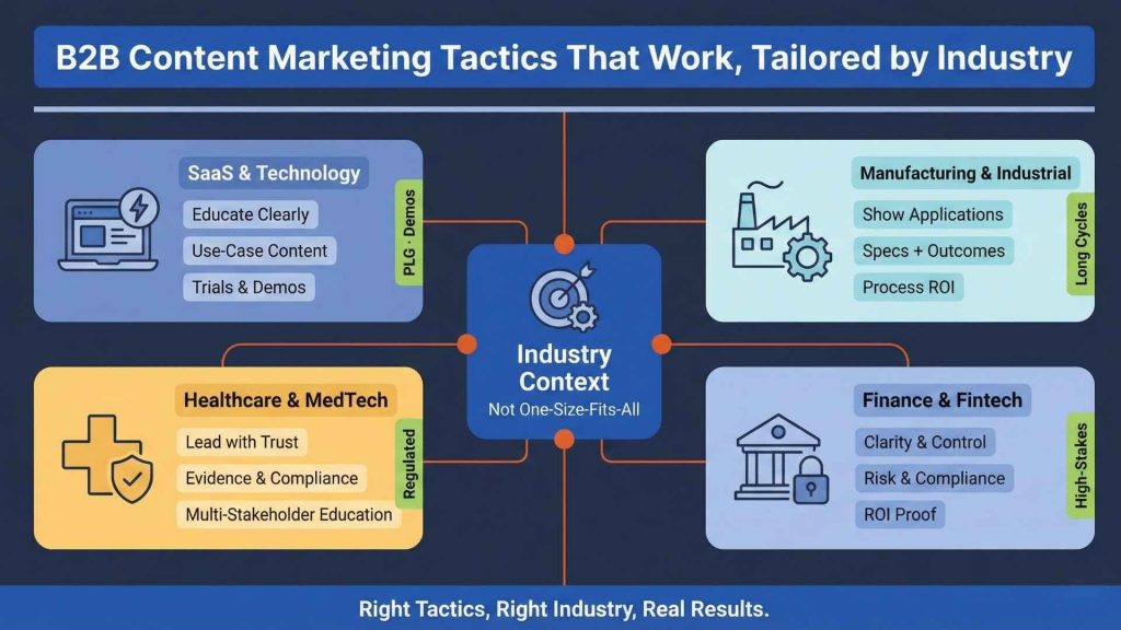 B2B Content Marketing Tactics That Work, Tailored by Industry