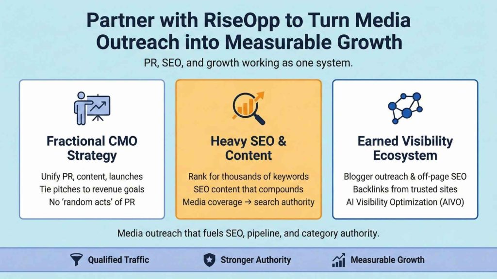 Partner with RiseOpp to Turn Media Outreach into Measurable Growth