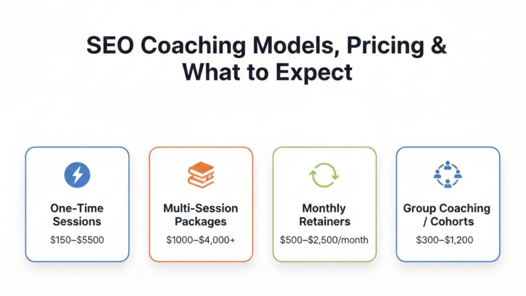 SEO Coaching Models, Pricing, and What to Expect