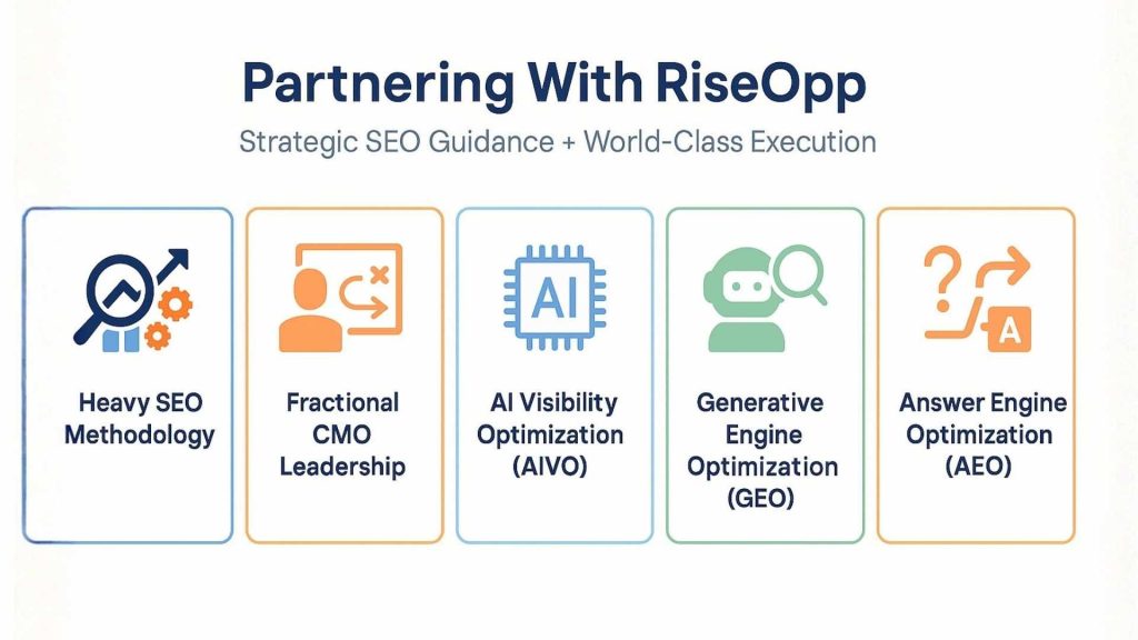 Partnering With RiseOpp: Strategic SEO Guidance Backed by World-Class Execution