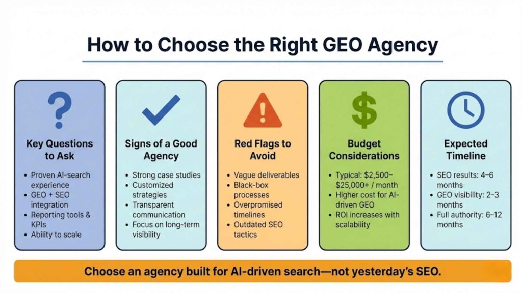 How to Choose the Right GEO Agency