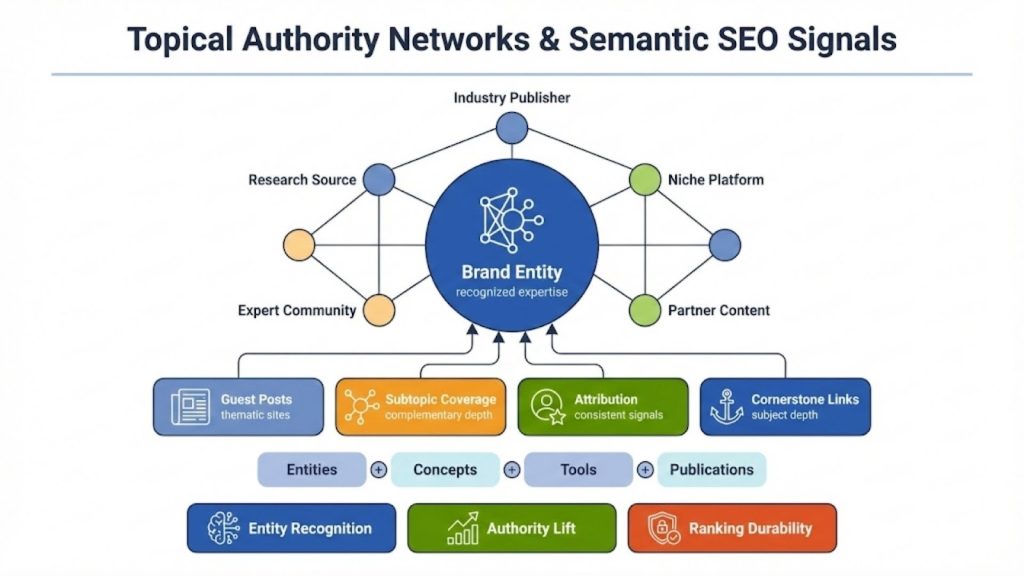 Topical Authority Networks and Semantic SEO Signals