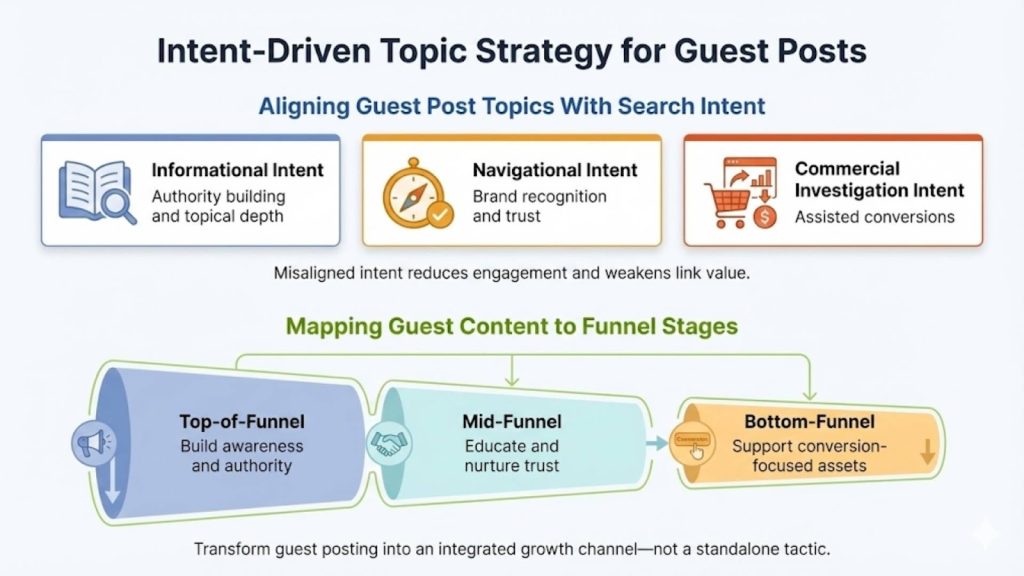 Intent-Driven Topic Strategy for Guest Posts
