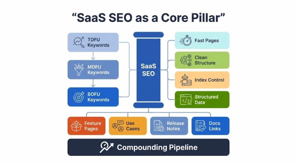 SaaS SEO as a Core Pillar of SaaS Marketing