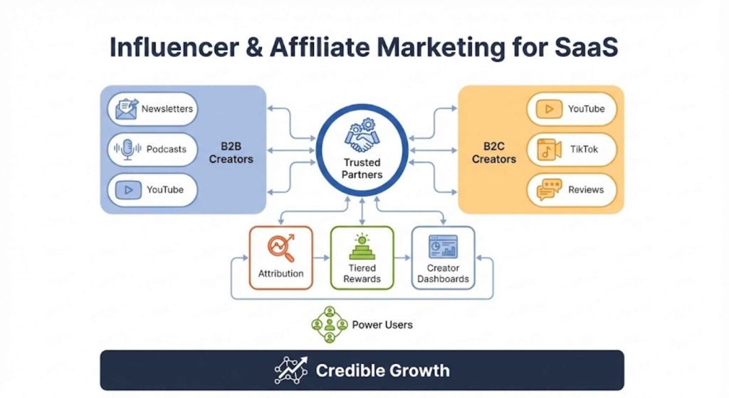 Influencer and Affiliate Marketing in SaaS